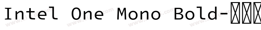 Intel One Mono Bold字体转换